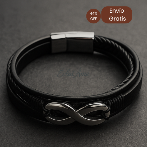 "Combina fuerza y distinción: cuero ecologico + el mejor acero."