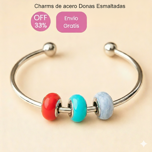 “Charms de acero:“Descubre la magia en cada detalle 🦋💖”